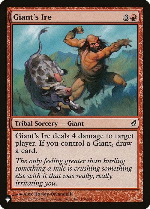 Giant's Ire Card Front