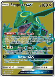 Rayquaza GX [Stormy Winds | Dragon Break | Tempest GX]