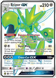 Scizor GX [Danger Perception | Steel Wing | Cross-Cut GX]