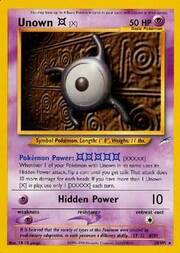 Unown [X] [XXXXX | Hidden Power]