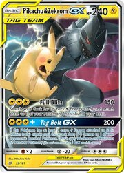 Pikachu y Zekrom GX