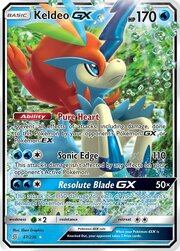 Keldeo GX [Pure Heart | Sonic Edge | Resolute Blade GX]