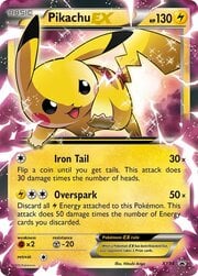 Pikachu EX [Iron Tail | Overspark]