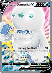 Galarian Darmanitan V [Freezing Headbutt | Frozen Slice]