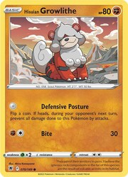 Growlithe de Hisui [Defensive Posture | Bite]