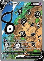 Unown V [Shady Stamp | Victory Symbol]