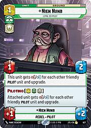Nien Nunb - Loyal Co-Pilot