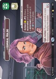 Almirante Holdo, No estamos solos