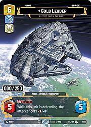 Gold Leader - Fastest Ship in the Fleet