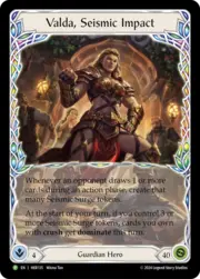 Valda, Seismic Impact