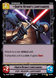 Darth Revan's Lightsabers