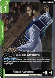 Rasid’s Orders