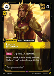 Leona, Determined