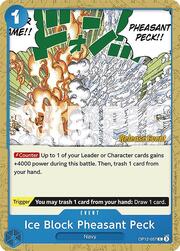 Ice Block Pheasant Peck