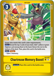 Chartreuse Memory Boost!