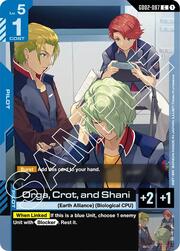 Orga, Crot, and Shani