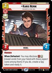 Karis Nemik, La libertad es una idea pura