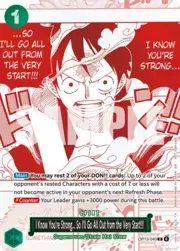 I Know You're Strong... So I'll Go All Out from the Very Start!!!