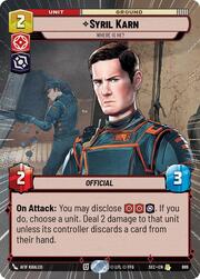 Syril Karn, ¿Dónde está?