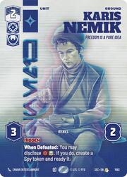 Karis Nemik, La libertad es una idea pura