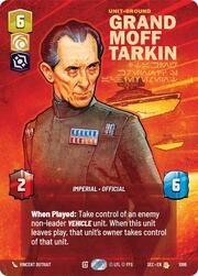 Gran moff Tarkin, Apropiándose del éxito de Krennic