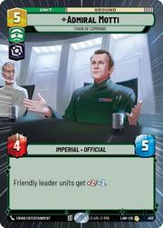 Admiral Motti, Chain of Command