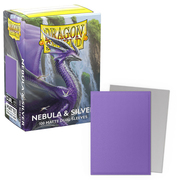 100 Fundas Dragon Shield - Matte Dual Nebula & Silver