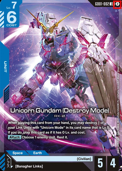 Unicorn Gundam (Destroy Mode)