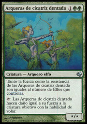 Arqueras de cicatriz dentada