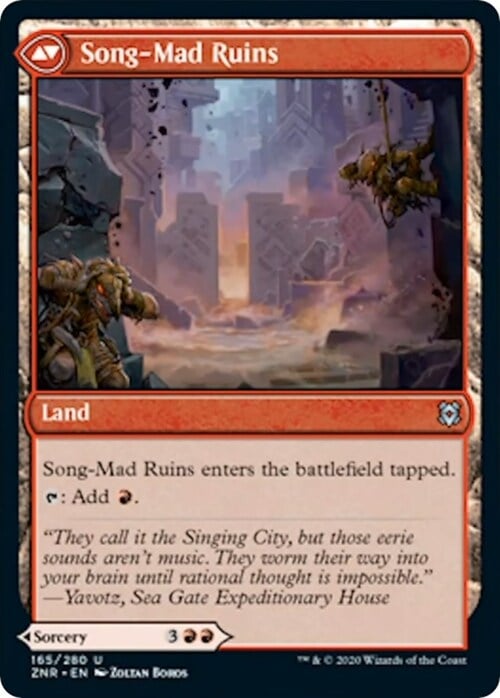 Song-Mad Treachery // Song-Mad Ruins Card Back