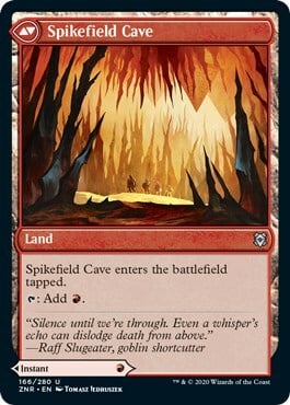 Spikefield Hazard // Spikefield Cave Card Back