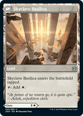 Skyclave Cleric // Skyclave Basilica Card Back