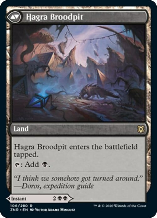 Hagra Mauling // Hagra Broodpit Card Back
