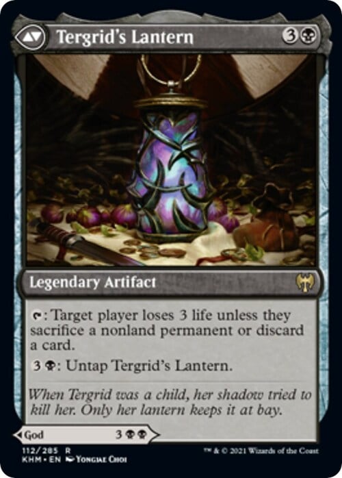 Tergrid, God of Fright // Tergrid's Lantern Card Back