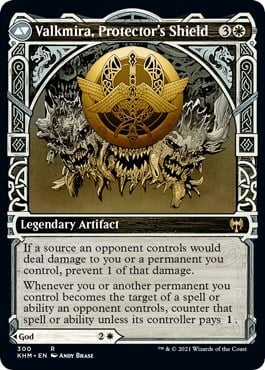 Reidane, God of the Worthy // Valkmira, Protector's Shield Card Back