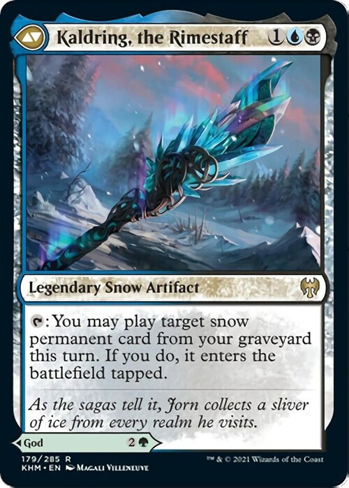 Jorn, God of Winter // Kaldring, the Rimestaff Card Back