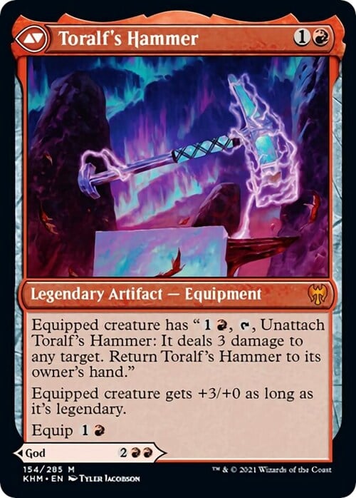 Toralf, God of Fury // Toralf's Hammer Card Back