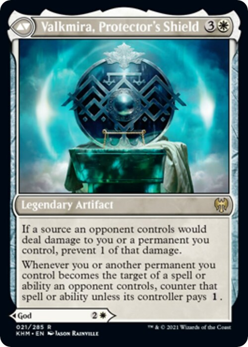 Reidane, God of the Worthy // Valkmira, Protector's Shield Card Back