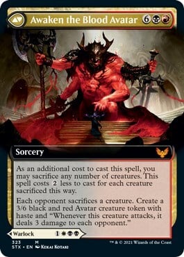 Extus, Signore degli Oriq // Risvegliare l'Avatar del Sangue Card Back