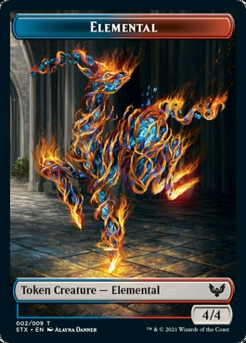 Rowan, Scholar of Sparks Emblem // Elemental Parte Posterior