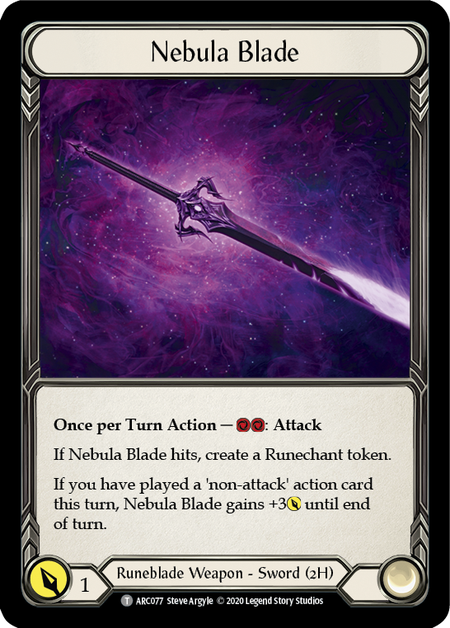 Runechant // Nebula Blade Card Back