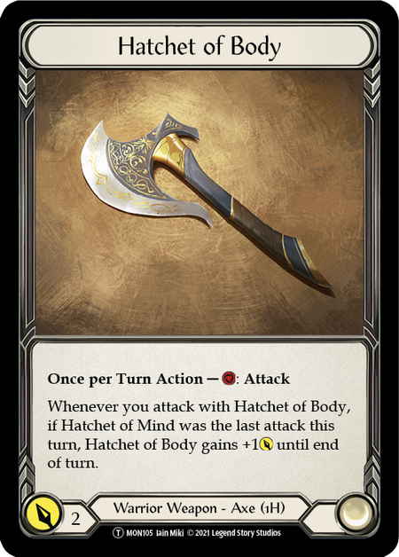 Boltyn // Hatchet of Body Card Back
