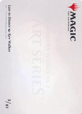 Art Series: Late to Dinner Card Back