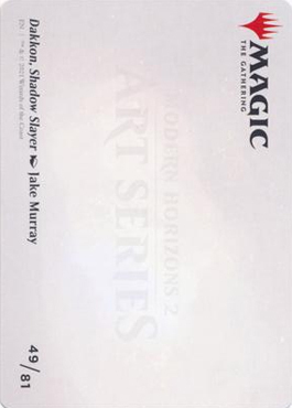 Art Series: Dakkon, Shadow Slayer Card Back