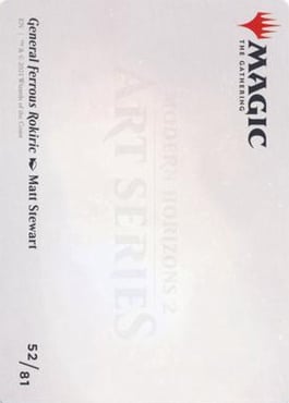 Art Series: General Ferrous Rokiric Card Back