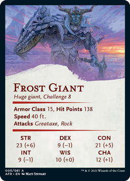 Art Series: Frost Giant Card Back