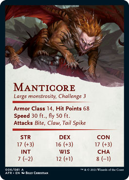 Art Series: Manticore Card Back