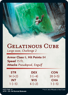 Art Series: Gelatinous Cube Card Back