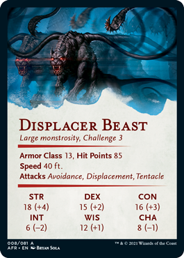 Art Series: Displacer Beast Card Back