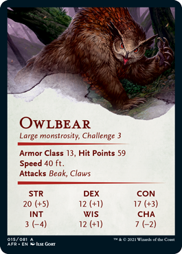 Art Series: Owlbear Card Back